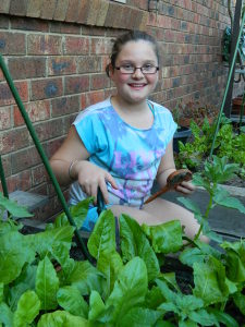 Sophia and Her Veggie Patch