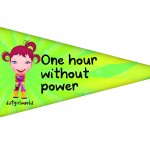 One hour without power flag One hour without power flag