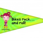 Bikes rock and roll flag dirtgirlworld thinks bikes are cool