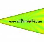 dirtgirl bike flag back dirtgirl bike flag back