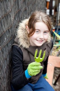 Holiday gardening for kids Planting in the garden