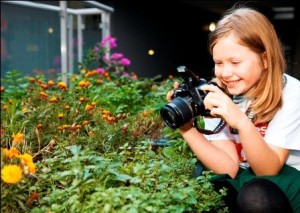 Get the kids outside taking photos in the garden today