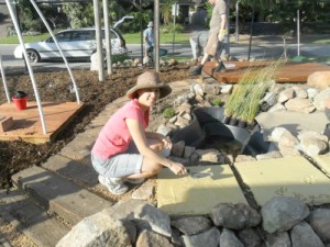 Volunteer at Hillarys garden Hillarys Early Years Centre garden volunteer