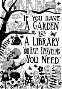 garden book library quote