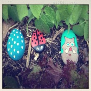 kids love pet rocks for the garden